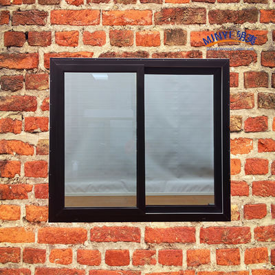 Ventana corredera moderna de UPVC con vidrio de doble color y hardware alemán