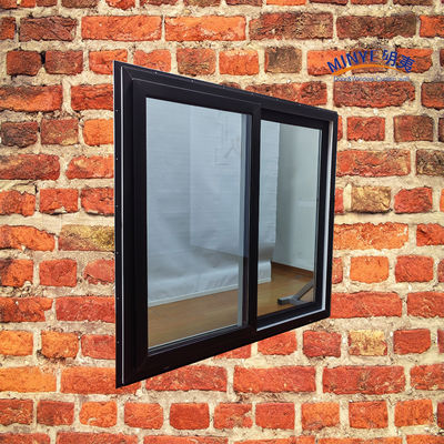 Ventana corredera moderna de UPVC con vidrio de doble color y hardware alemán