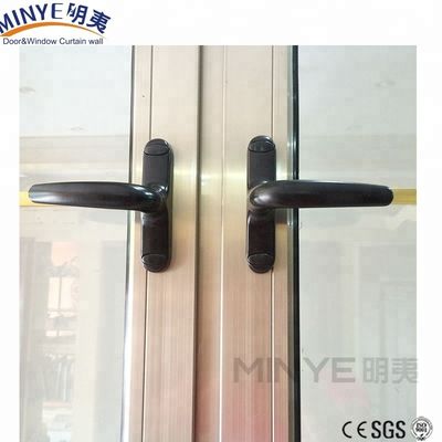 Ventanas de aluminio de doble paneo de patio con vidrio de doble vidrio de estilo americano