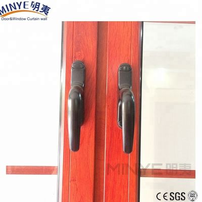 Ventanas de aluminio de doble paneo de patio con vidrio de doble vidrio de estilo americano