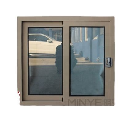 Diseño moderno de impacto de huracán marco de aluminio exterior ventanas correderas para residenciales