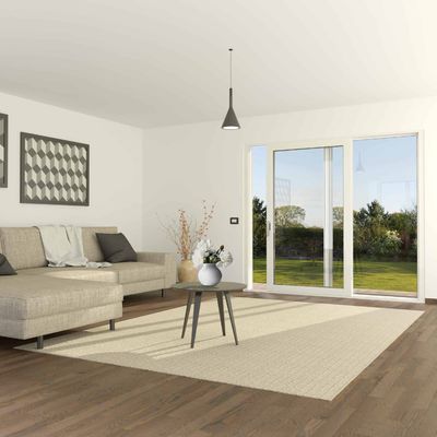 Puerta corredera de vidrio de PVC impermeable al agua y al viento para puerta corredera de UPVC de estilo abierto