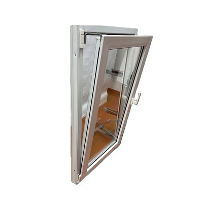Kin Long China Hardware de la parte superior de PVC inclinación y vuelta de la ventana con vidrio doble templado