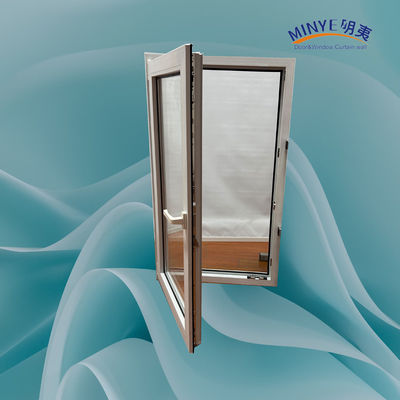 Kin Long China Hardware de la parte superior de PVC inclinación y vuelta de la ventana con vidrio doble templado