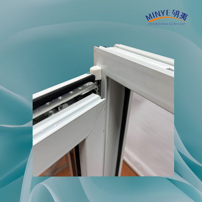 Kin Long China Hardware de la parte superior de PVC inclinación y vuelta de la ventana con vidrio doble templado