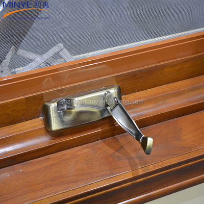 Ventanas de madera de aluminio de MINYE con vidrio templado y personalizable incluido