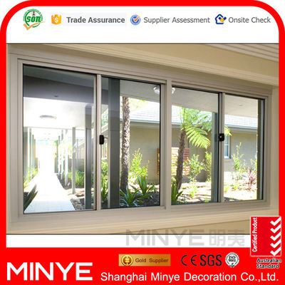 Estilo de diseño postmoderno Ventanas de vidrio de sombra de sol con perfil de aluminio estándar 6063-T5