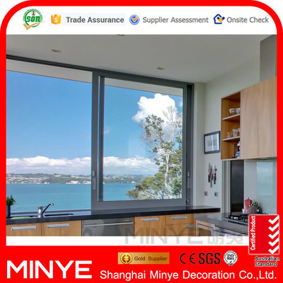 Estilo de diseño postmoderno Ventanas de vidrio de sombra de sol con perfil de aluminio estándar 6063-T5