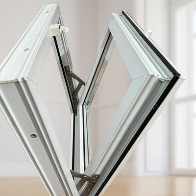 Ventana invertida de PVC de tamaño personalizado de estilo europeo con excelente sellado antirrobo