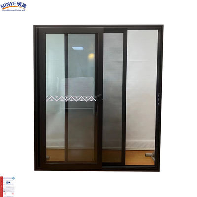 Puerta corredera de perfil de aluminio de la serie GOS-S T110 para sala de conferencias espesor del perfil 2.0 mm