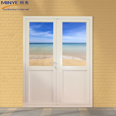Puerta de cristal de aluminio con doble cristal
