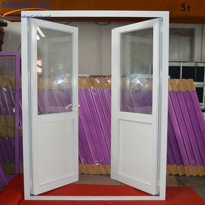 Puerta de cristal de aluminio con doble cristal