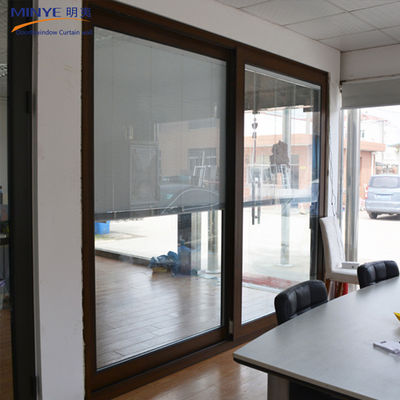 Tamaño personalizado Puerta corredera de aluminio y ventanas con persianas incorporadas al estilo francés