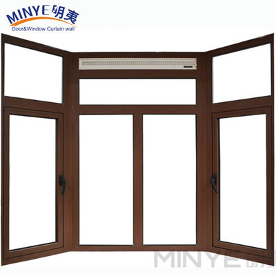 Hardware Gran ventana de aluminio Ventanas de vidrio Diseño más reciente con apertura horizontal