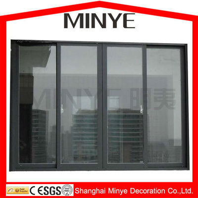 Puertas correderas de aluminio de perfil normal de Shanghai con ventaja de ahorro de energía