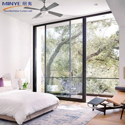 Puertas correderas de aluminio de perfil normal de Shanghai con ventaja de ahorro de energía