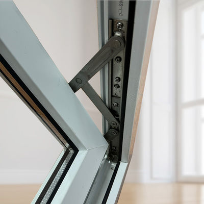 Ventana de revestimiento de UPVC de diseño moderno con buena resistencia al viento y hardware chino superior