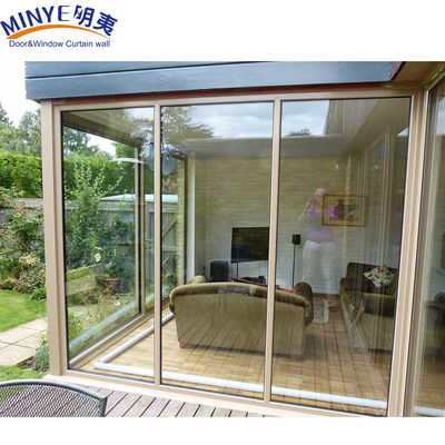 Diseño de dormitorio de la casa delantera Gran ventana fija con marco de aleación de aluminio y paneles de vidrio