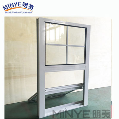 Ventana de aluminio colgada única con 5mm 9A 5mm espec de vidrio y espesor de perfil de 1.4mm