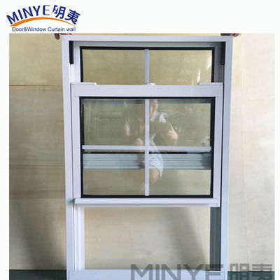 Ventana de aluminio colgada única con 5mm 9A 5mm espec de vidrio y espesor de perfil de 1.4mm