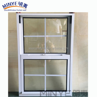 Diseño moderno de estilo europeo-americano de aluminio ventanas correderas con perfil de aluminio
