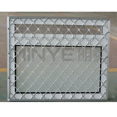 Ventana de la rejilla de seguridad de aluminio de malla de alambre de metal antirrobo para la competencia de Ect