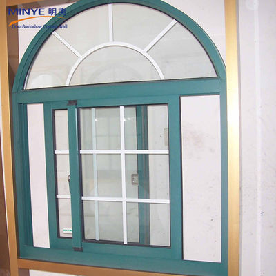 Ventana corredera de balcón de aleación de aluminio con perfil de color personalizado
