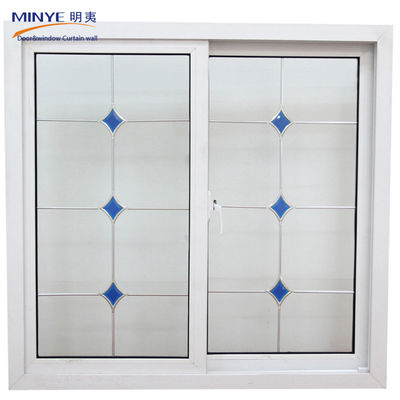 Ventana corredera de balcón de aleación de aluminio con perfil de color personalizado
