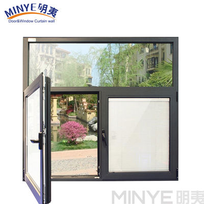 Perfil de aluminio blanco o personalizado estilo español Ventanas inclinadas y giradas en Shanghai