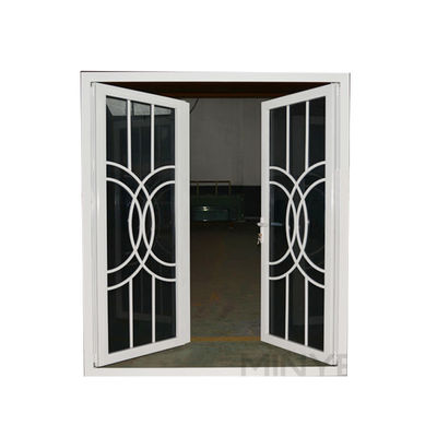 Puerta principal de aluminio con hardware de Alemania y acabado de revestimiento PVDF