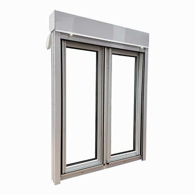 Ventana de PVC de perfil fijo deslizante personalizada con función de aislamiento térmico y persiana