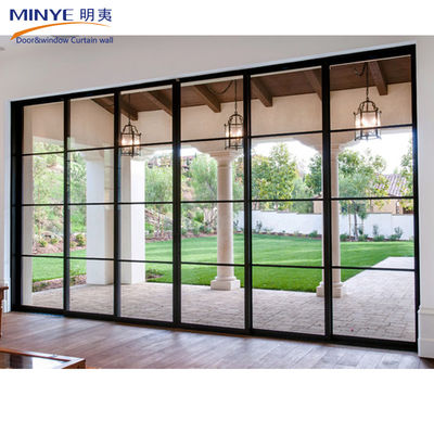 Material de malla de pantalla de fibra de vidrio de aluminio ventana fija puerta corredera para el balcón de la casa
