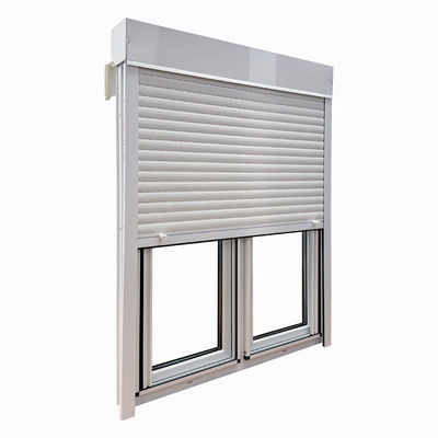 Ventana de PVC de perfil fijo deslizante personalizada con función de aislamiento térmico y persiana