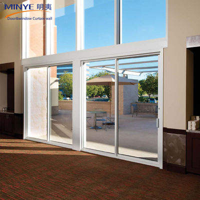 Material principal Interior de aleación de aluminio Puertas correderas de seguridad personalizadas con pantalla de mosca