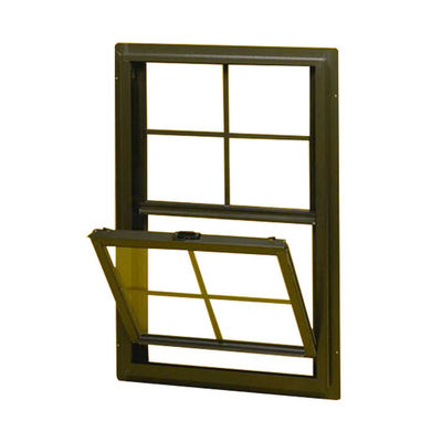 Ventana de aluminio con opciones de hardware alemán y material de malla de pantalla de fibra de vidrio