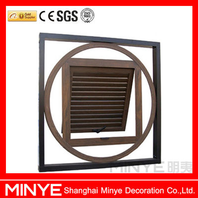Ventanas de aluminio oscilante de forma especial con forma personalizada y vidrio doble templado