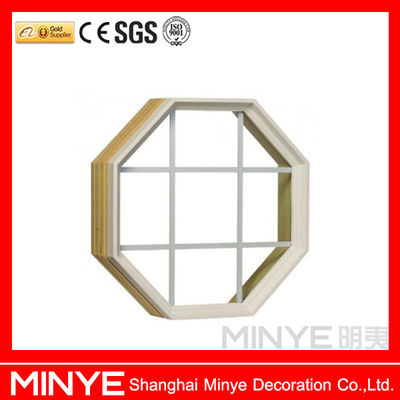Ventanas de aluminio oscilante de forma especial con forma personalizada y vidrio doble templado