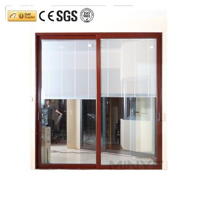2.0mm espesor del perfil de vidrio de aluminio moderno ventanas correderas y puertas para el interior