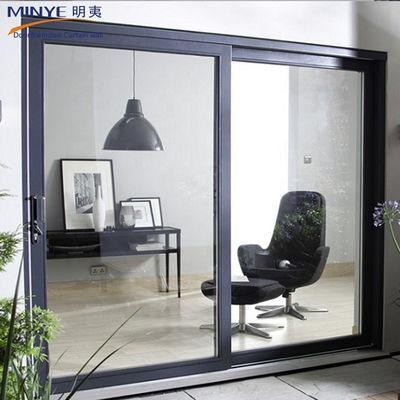 2.0mm espesor del perfil de vidrio de aluminio moderno ventanas correderas y puertas para el interior