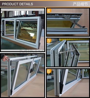 Ventanas de Shanghai de aluminio doble colgado con patrón de apertura vertical y OEM bienvenido
