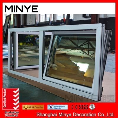 Ventanas de Shanghai de aluminio doble colgado con patrón de apertura vertical y OEM bienvenido