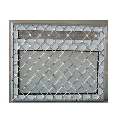 Material de seguridad de aluminio de aleación de vidrio de baja resistencia y pantalla de malla de alambre