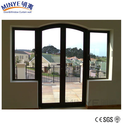 Sala de estar aislamiento térmico y frío de aluminio de vidrio Casement puerta de color personalización