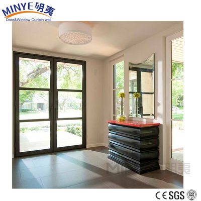 Sala de estar aislamiento térmico y frío de aluminio de vidrio Casement puerta de color personalización