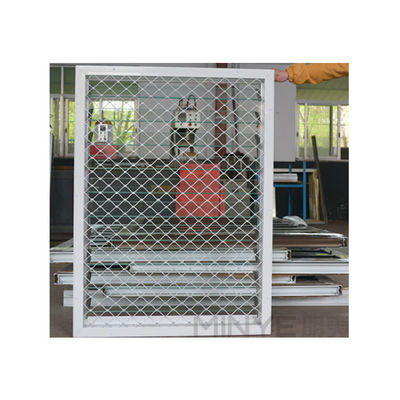 Ventana de alfombra de aluminio con malla robadora personalizable y patrón de apertura horizontal
