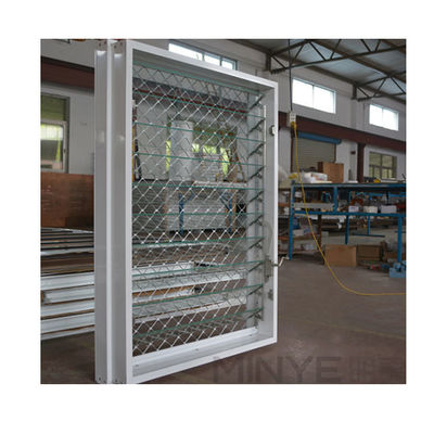 Ventana de alfombra de aluminio con malla robadora personalizable y patrón de apertura horizontal