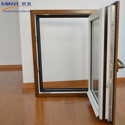 1.4mm espesor de perfil Anodizado Diseño de parrilla de ventana de hierro moderno para ventanas de aluminio abiertas