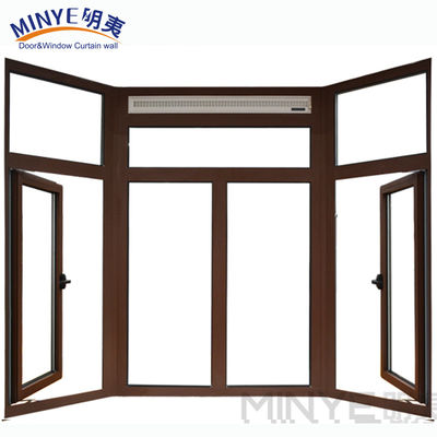 1.4mm espesor de perfil Anodizado Diseño de parrilla de ventana de hierro moderno para ventanas de aluminio abiertas