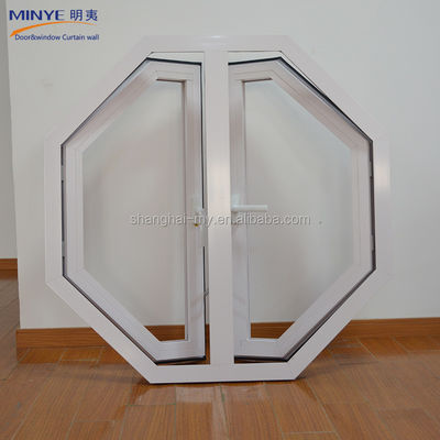 Ventana de cristal de aluminio hexagonal con silicona de Dow Corning