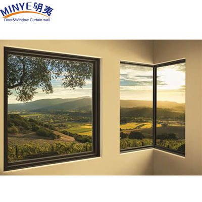 Cuadro de aleación de aluminio sin costuras Ventanas de esquina reforzadas para un diseño moderno y elegante
